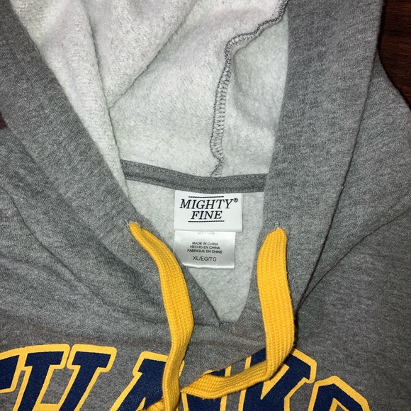 Women’s pullover hoodie thanks for nothing mighty fine xl crop top - Picture 4 of 4